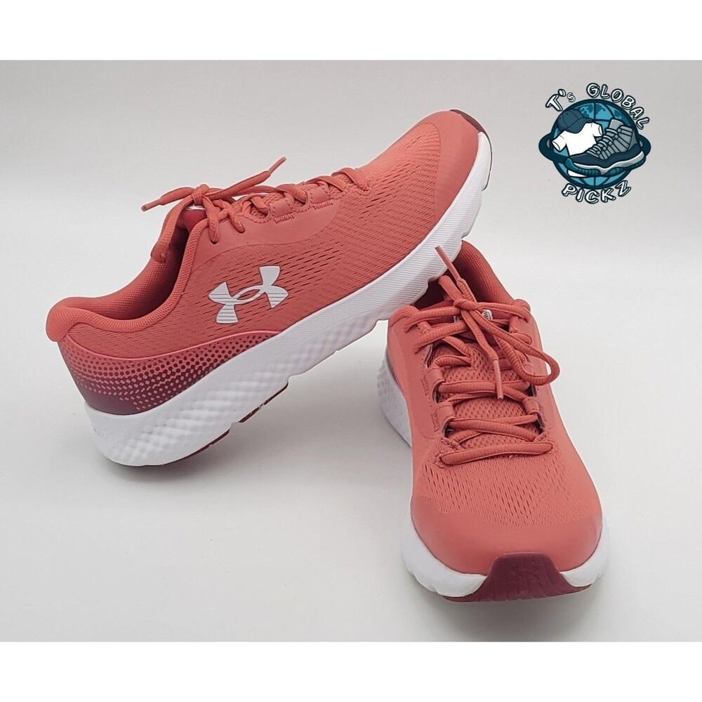 Under Armour Charged Rogue 4 Shoes Youth Size 6Y Chakra Pink/Red-Orange